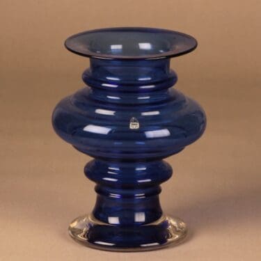 Riihimäen lasi Tornado maljakko, signeerattu, suunnittelija Tamara Aladin, signeerattu