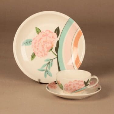 Arabia China Tea kahvikuppi, monivärinen, suunnittelija Dorrit von Fieandt, kukka, lehti