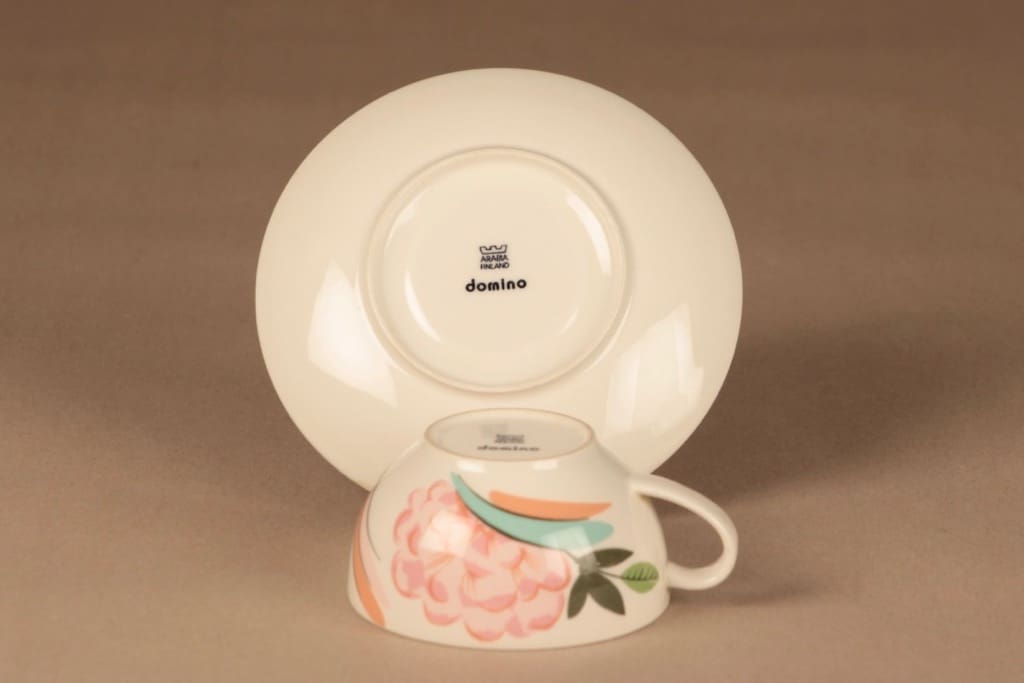 Arabia China Tea kahvikuppi, monivärinen, suunnittelija Dorrit von Fieandt, kukka, lehti kuva 4