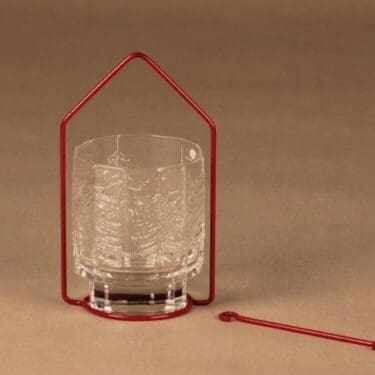 Iittala Kuusi tuikkulyhty, kirkas, suunnittelija Jorma Vennola,