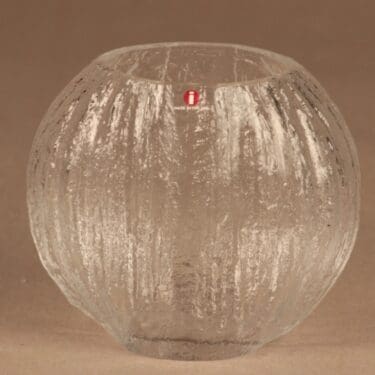 Iittala Minora maljakko, kirkas, suunnittelija Timo Sarpaneva,