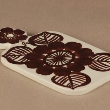 Arabia Köökki talouslevy, käsinmaalattu, suunnittelija Gunvor Olin-Grönqvist, käsinmaalattu, signeerattu