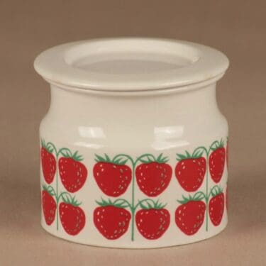 Arabia Pomona Strawberry jar designer Raija Uosikkinen