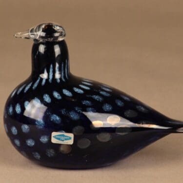 Nuutajärvi yrityslintu, numeroitu, suunnittelija Oiva Toikka, numeroitu