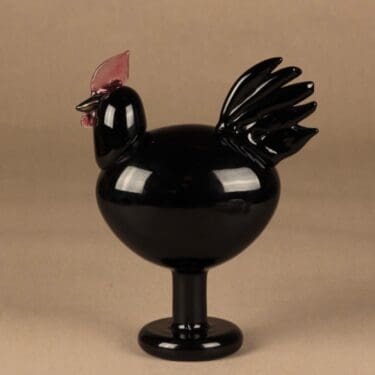 Nuutajärvi lintu , Kieku, suunnittelija Oiva Toikka, Kieku, signeerattu