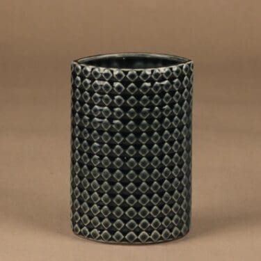 Arabia Harlekiini maljakko, vihreänharmaa, suunnittelija , abstrakti