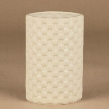 Arabia Harlekiini maljakko, valkoinen, suunnittelija , abstrakti