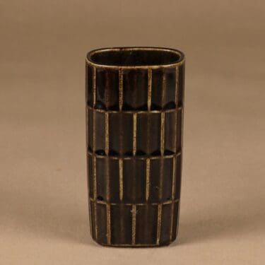 Arabia 383/1 maljakko, tummanruskea, suunnittelija , abstrakti