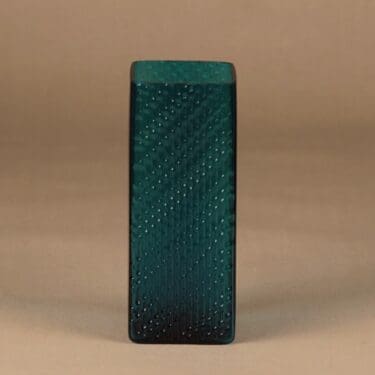 Riihimäen lasi Flindari maljakko, turkoosi, suunnittelija Nanny Still, turkoosi