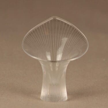 Iittala Kantarelli taide-esine, signeerattu, suunnittelija Tapio Wirkkala, signeerattu