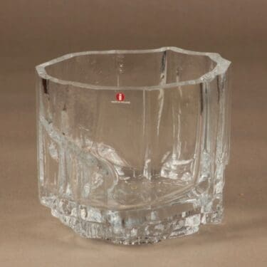 Iittala maljakko, signeerattu, suunnittelija Tapio Wirkkala, signeerattu, Signeerattu TAPIO WIRKKALA IITTALA