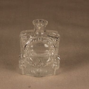 Riihimäen lasi Veturipullo koristepullo, kirkas, suunnittelija Erkkitapio Siiroinen,