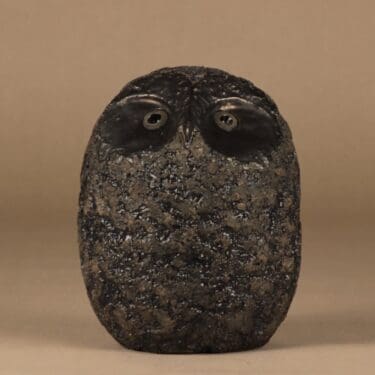 Pöllö, uniikki, suunnittelija Kaarina Aho, uniikki, signeerattu