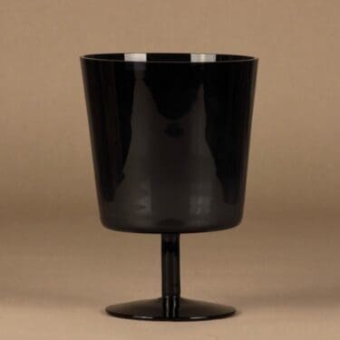 Nuutajärvi 1430 maljakko, tummansininen, suunnittelija Saara Hopea, jalallinen