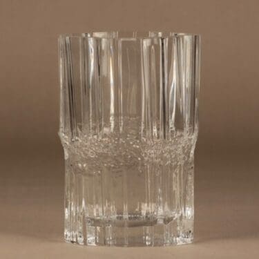 Iittala Pallas maljakko, kirkas, suunnittelija Tapio Wirkkala,
