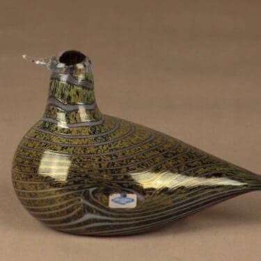 Nuutajärvi lintu , Alli, suunnittelija Oiva Toikka, Alli, signeerattu