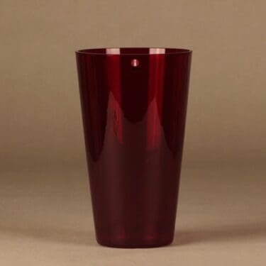 Iittala Kartio vase, red designer Kaj Franck