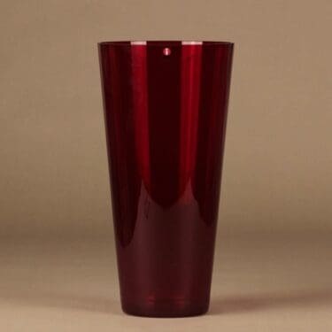 Iittala Kartio vase, red designer Kaj Franck