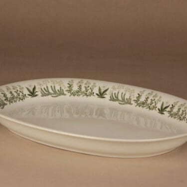 Arabia Polaris serving plate, oval designer Raija Uosikkinen