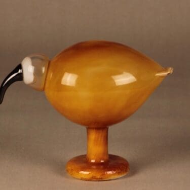 Iittala lintu Ibis, suunnittelija Oiva Toikka, Ibis, signeerattu
