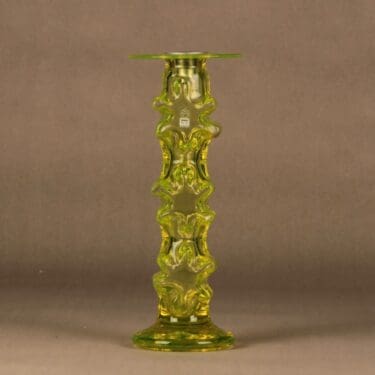 Riihimäen lasi Kasper kynttilänjalka, signeerattu, suunnittelija Erkkitapio Siiroinen, signeerattu