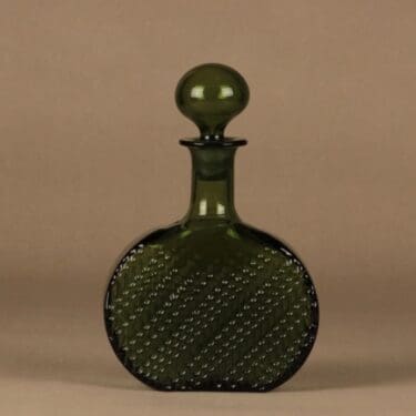 Riihimäen lasi Flindari vihreä, vihreä, suunnittelija Nanny Still,