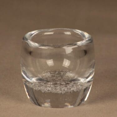 Iittala Soodakupla art glass, signed designer Kaj Franck