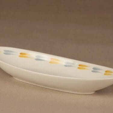 Arabia Tipla herring plate, hand-painted designer Raija Uosikkinen
