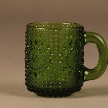 Riihimäen lasi Grapponia punssimuki, vihreä, suunnittelija Nanny Still,