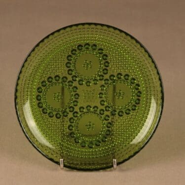 Riihimäen lasi Grapponia lautanen, 17 cm, suunnittelija Nanny Still, 17 cm