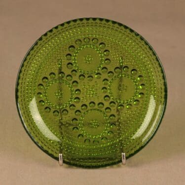 Riihimäen lasi Grapponia lautanen, 14.5 cm, suunnittelija Nanny Still, 14.5 cm,