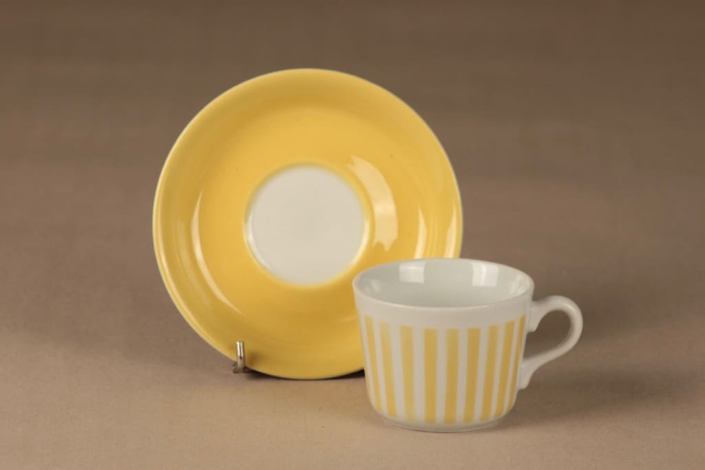 Arabia AA kahvikuppi, puhalluskoriste, suunnittelija , puhalluskoriste, raita, viiva kuva 2