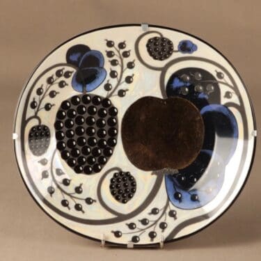 Arabia Elegance taidekeramiikkalautanen, numeroitu, suunnittelija Birger Kaipiainen, numeroitu