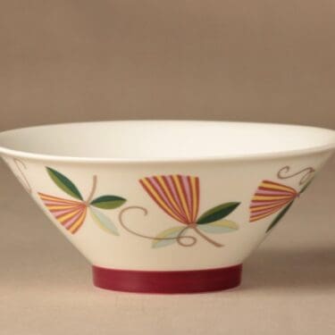 Arabia Harlekin Karneval kulho, iso, suunnittelija Inkeri Leivo, iso, abstrakti