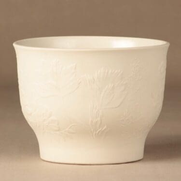 Arabia Suvi kukkaruukku, valkoinen, suunnittelija Gunvor Olin-Grönqvist,