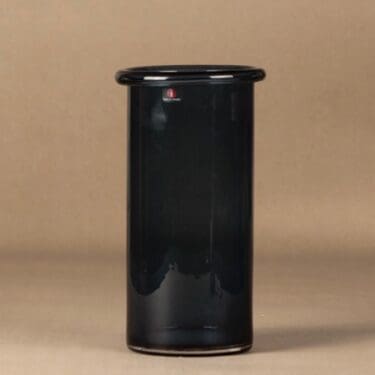 Iittala Juno maljakko, siniharmaa, suunnittelija Markku Salo,