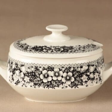 Arabia Talvikki sauce bowl with lid designer Raija Uosikkinen