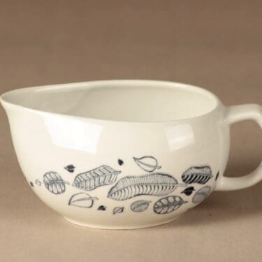 Arabia Syksy kastikekaadin, siniharmaa, valkoinen, suunnittelija Raija Uosikkinen, lehti