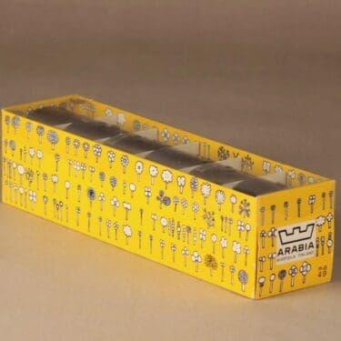 Nuutajärvi Flora annoskulho, tumma lila, 6 kpl, suunnittelija Oiva Toikka,