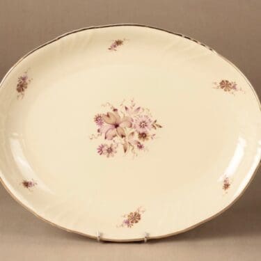 Arabia Raili tarjoiluvati, L, suunnittelija Svea Granlund, L, kukka