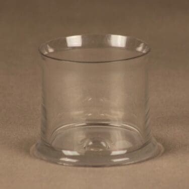 Iittala Kapteenin pöytä lasi, kirkas, matta, suunnittelija Tapio Wirkkala, tilaustyö