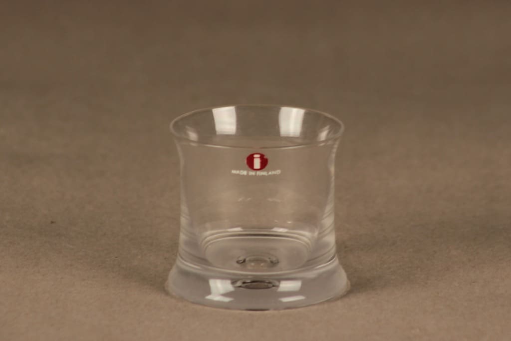 Iittala Kapteenin karahvi ja Kapteenin pöytä karahvi ja snapsilasi(6), kirkas, matta, 1+6 kpl, suunnittelija Tapio Wirkkala, tilaustyö kuva 3