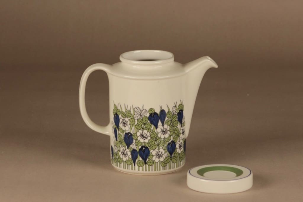 Arabia Krokus kahvikaadin, 1 l, suunnittelija Esteri Tomula, 1 l, kukka, krokus kuva 2