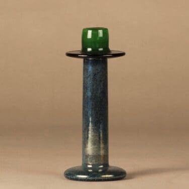 Nuutajärvi Pro Arte Primo kynttilänjalka, signeerattu, suunnittelija Oiva Toikka, signeerattu, signeerattu