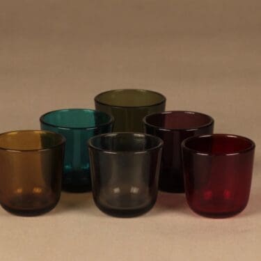 Nuutajärvi 5023 snapsilasi, 6 cl, 6 kpl, suunnittelija Kaj Franck, 6 cl