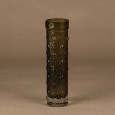 Riihimäen lasi 1462 maljakko, vihreä, suunnittelija Tamara Aladin,