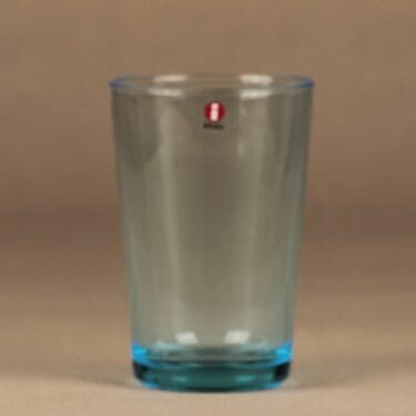 Iittala Kartio lasi, vedensininen, suunnittelija Kaj Franck,