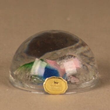 Riihimäen lasi Rantakivet taide-esine, monivärinen, suunnittelija Helena Tynell,