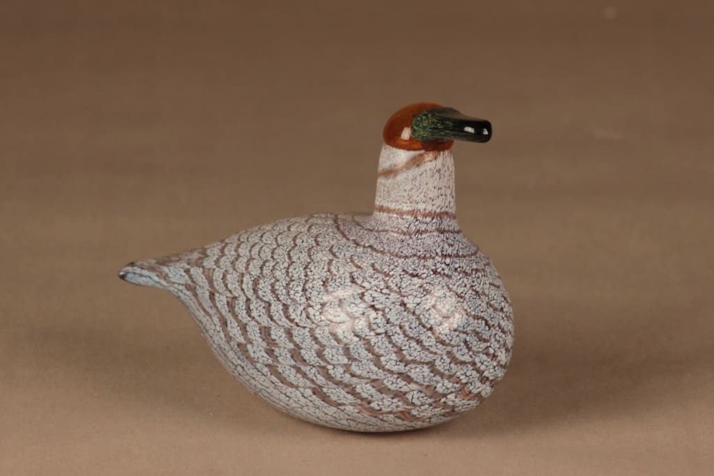 Nuutajärvi lintu , Jouhisorsa, suunnittelija Oiva Toikka, Jouhisorsa kuva 2