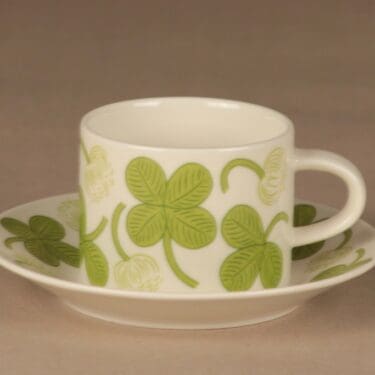 Arabia Apila teekuppi, vihreä, suunnittelija Birger Kaipiainen,